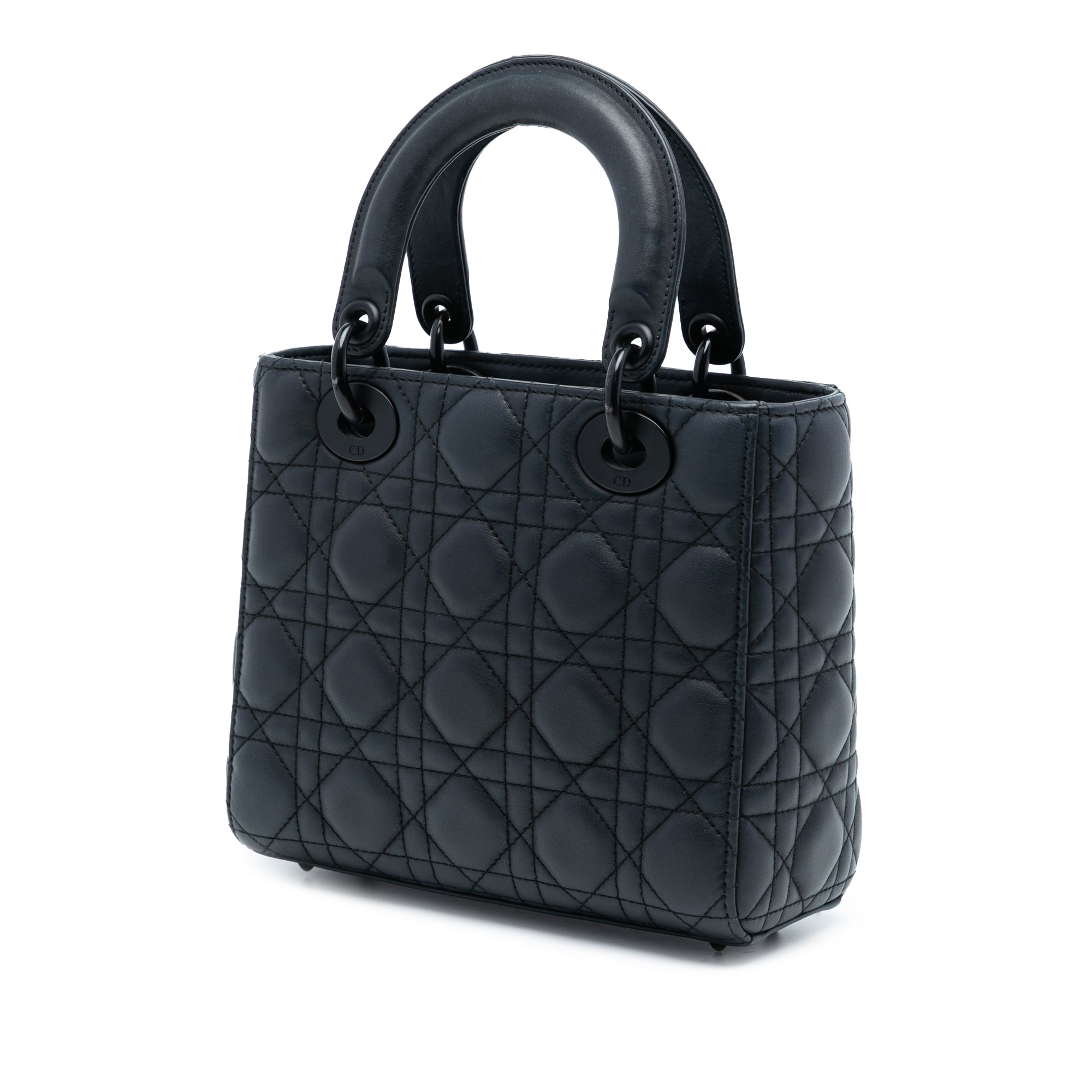 Small Ultra Matte Calfskin Cannage My ABCDior Lady Dior - Image 2