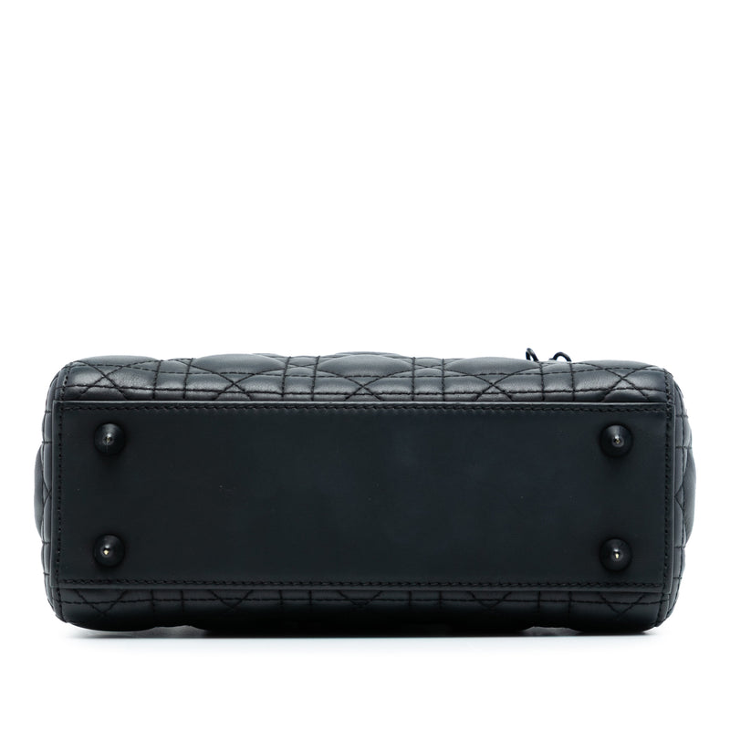 Small Ultra Matte Calfskin Cannage My ABCDior Lady Dior - Image 3