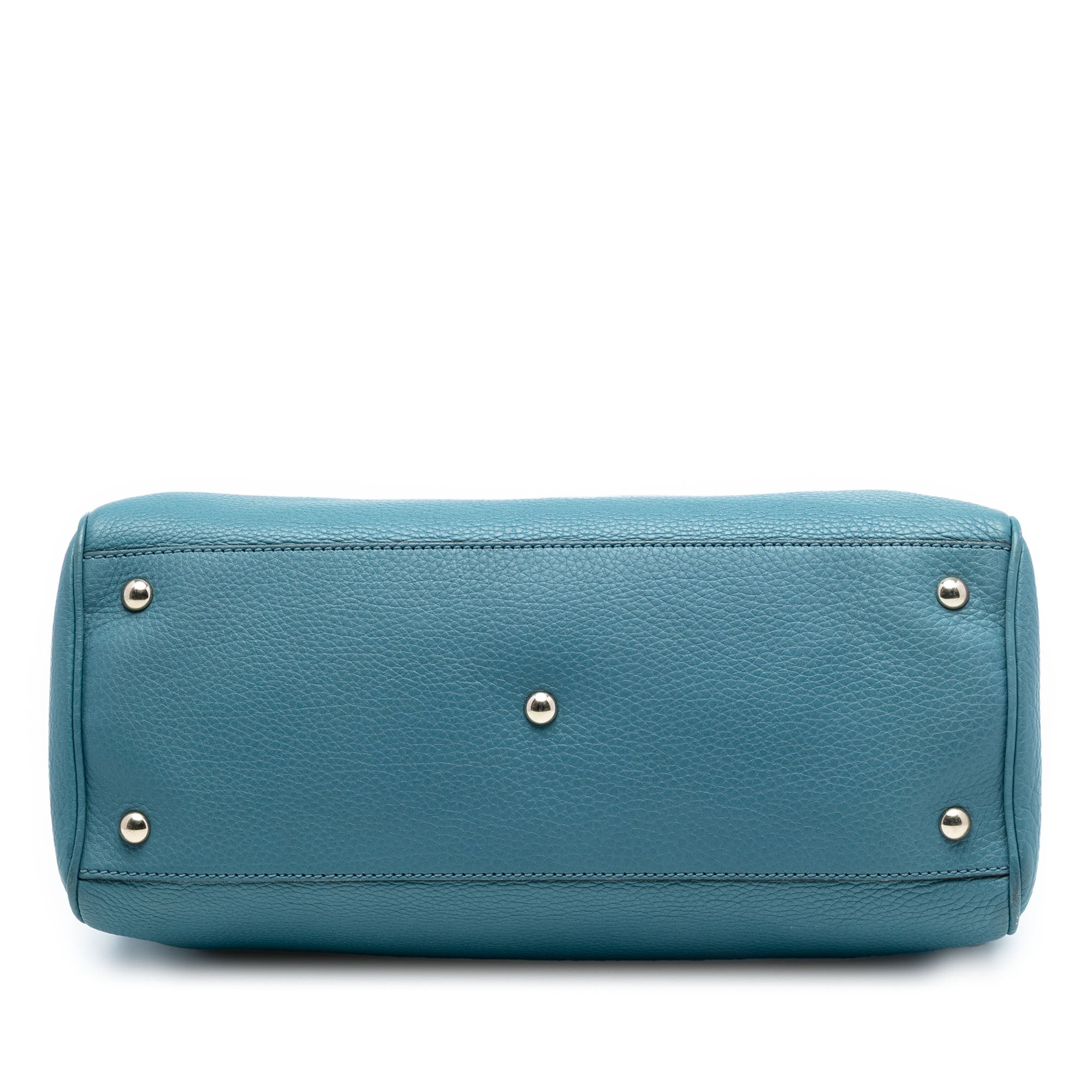 Medium Calfskin Bamboo Shopper Satchel - Image 3