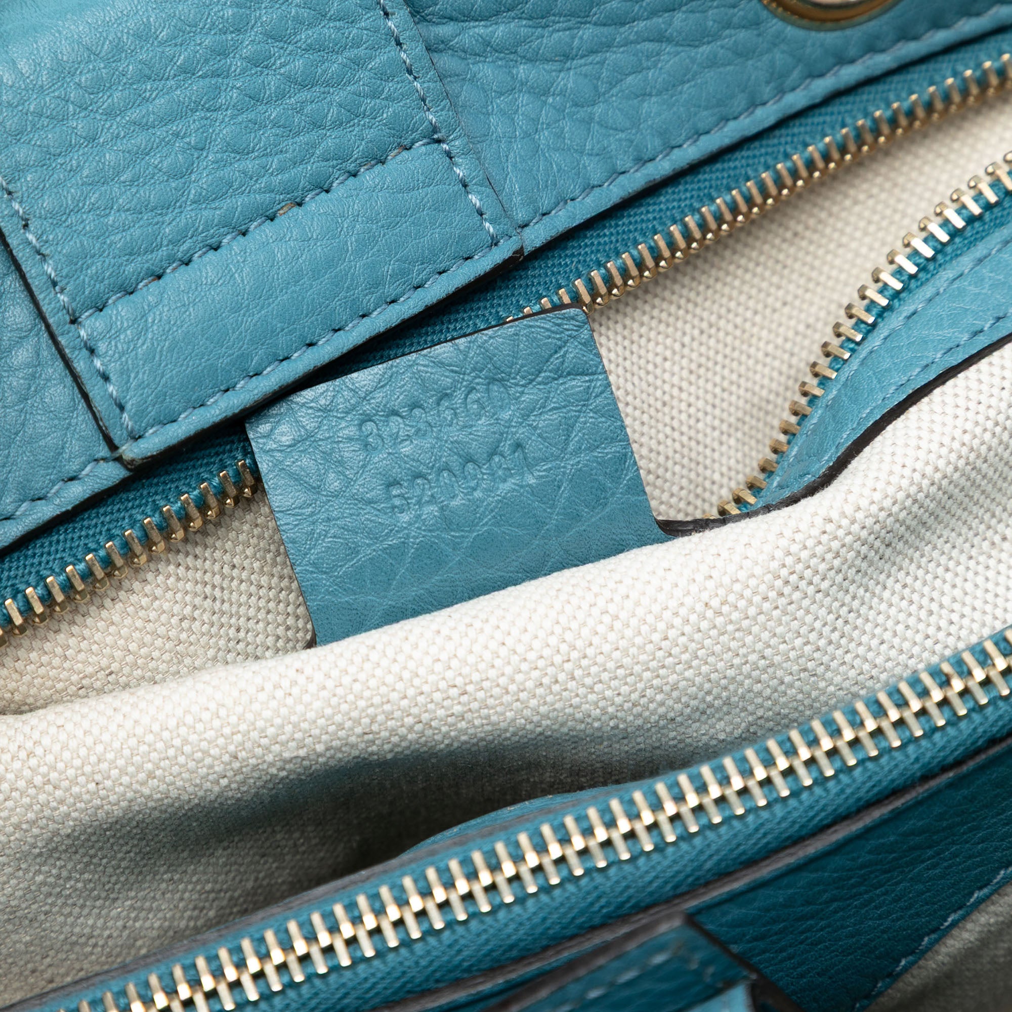 Medium Calfskin Bamboo Shopper Satchel - Image 6