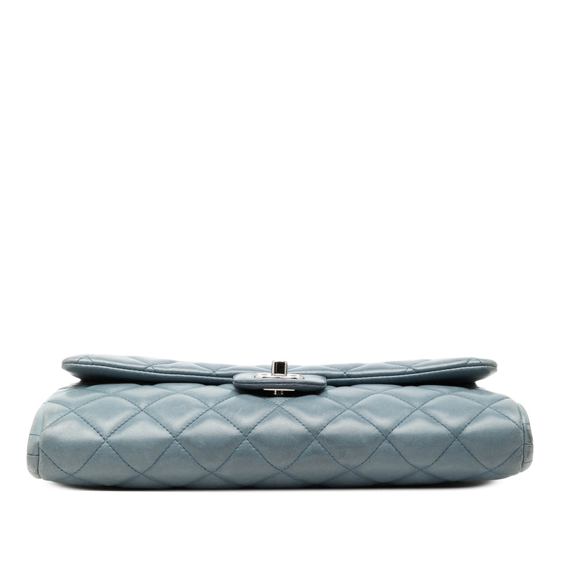 CC Quilted Lambskin Flap Clutch with Chain - Image 3