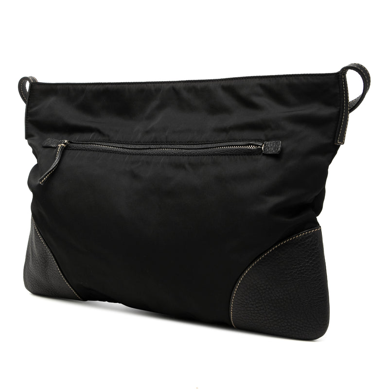 Vitello Daino Trimmed Tessuto Zip Top Crossbody - Image 2