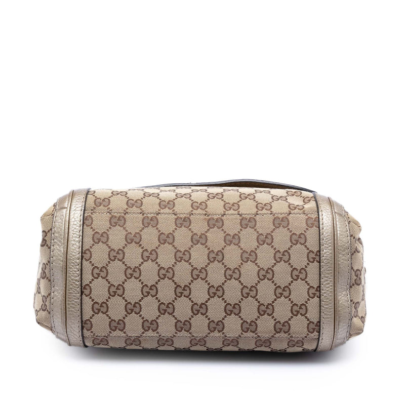 GG Canvas Bella Flap Satchel - Image 3