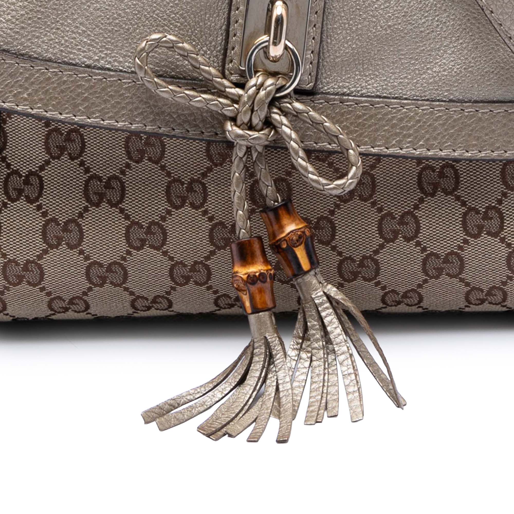 GG Canvas Bella Flap Satchel - Image 7