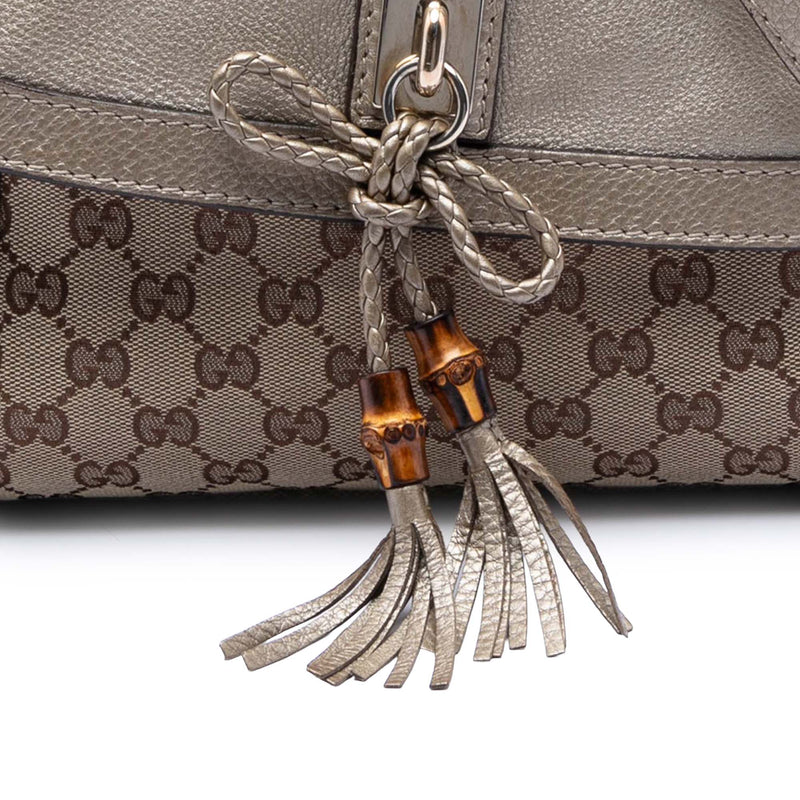 GG Canvas Bella Flap Satchel - Image 7