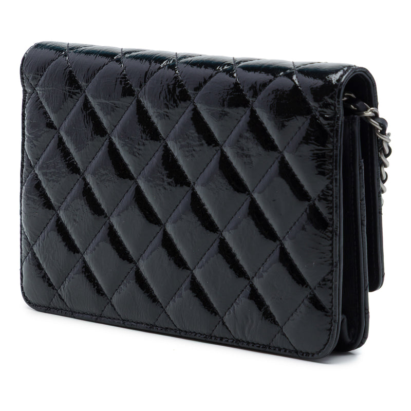 Paris Dallas CC Quilted Patent Goatskin Wallet on Chain - Image 2