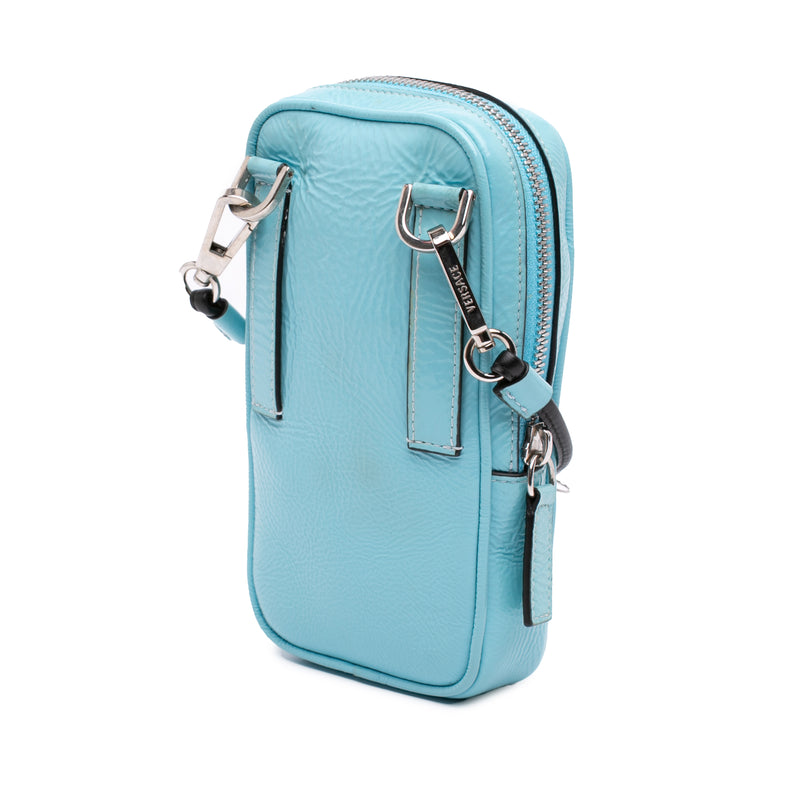 Textured Leather Virtus Neck Pouch Crossbody - Image 2
