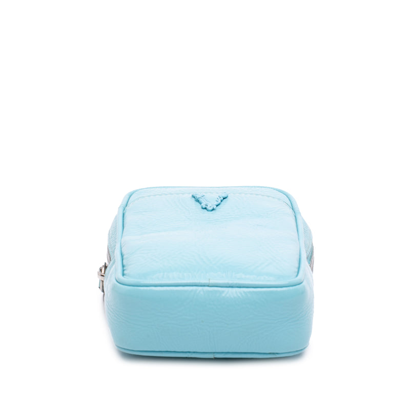 Textured Leather Virtus Neck Pouch Crossbody - Image 3
