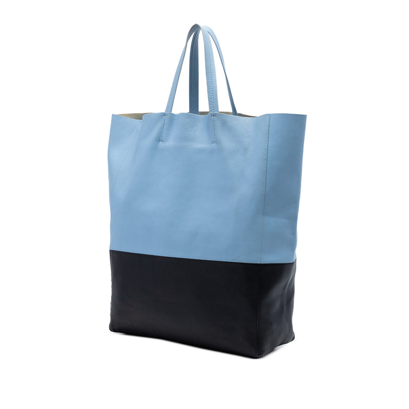 Bicolor Leather Vertical Cabas Tote - Image 2