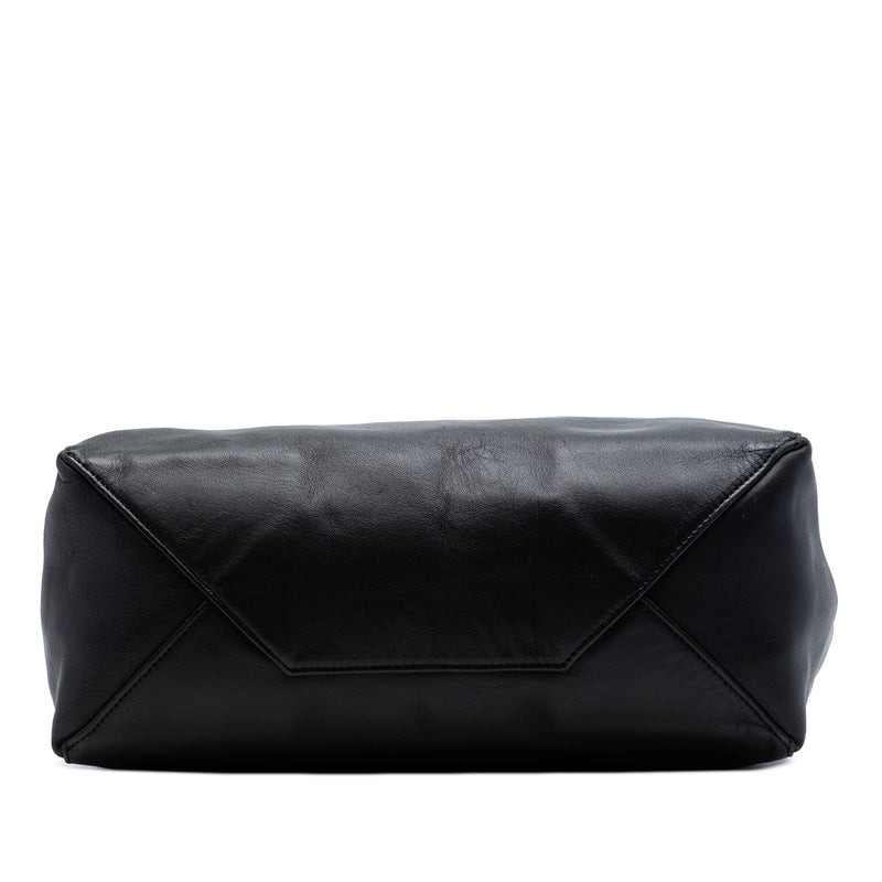 Bicolor Leather Vertical Cabas Tote - Image 3