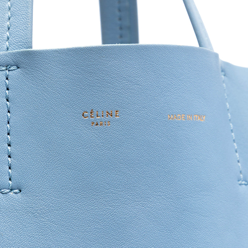 Bicolor Leather Vertical Cabas Tote - Image 5