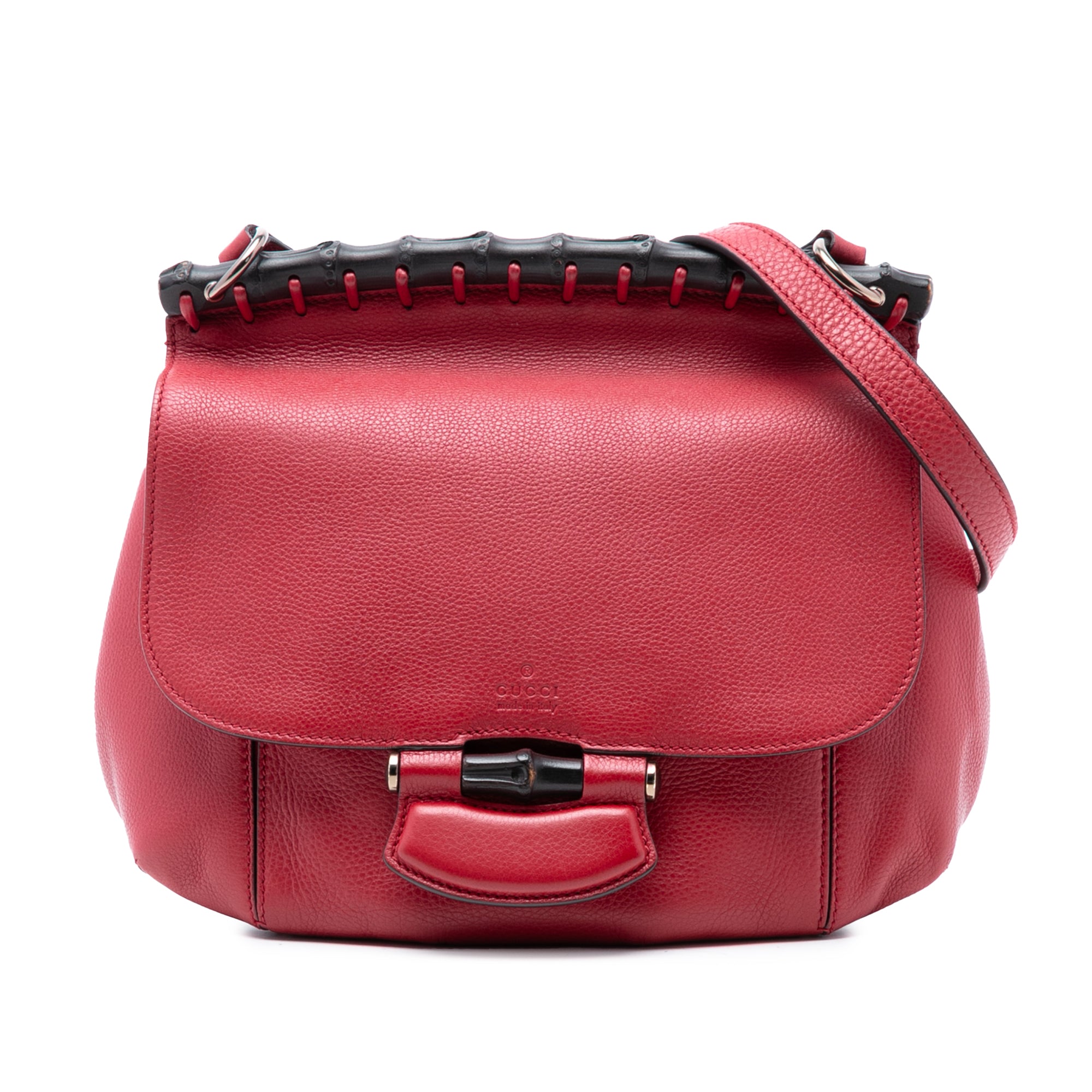 Medium Leather Bamboo Nouveau Fringe Crossbody - Image 1