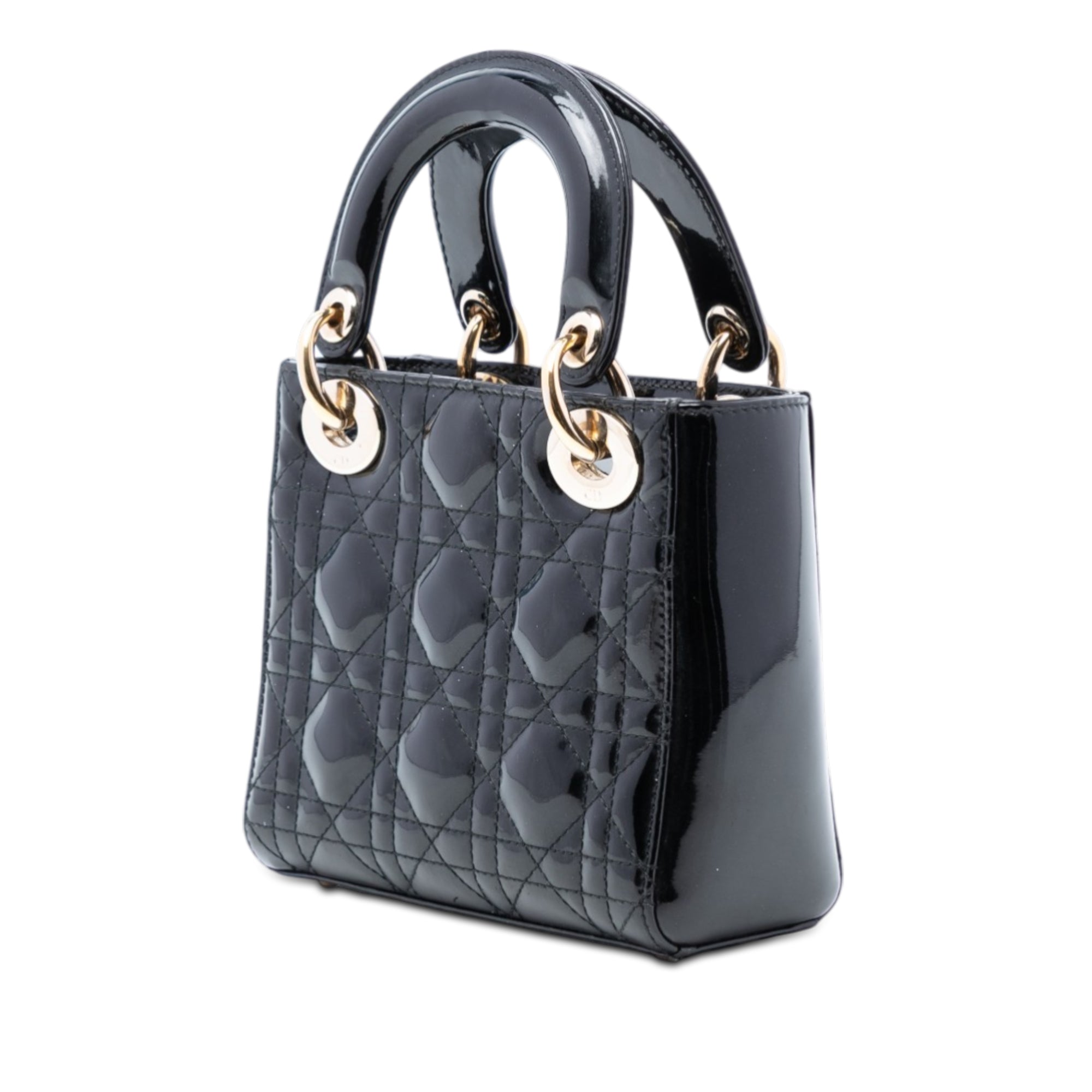 Mini Patent Cannage Lady Dior - Image 2