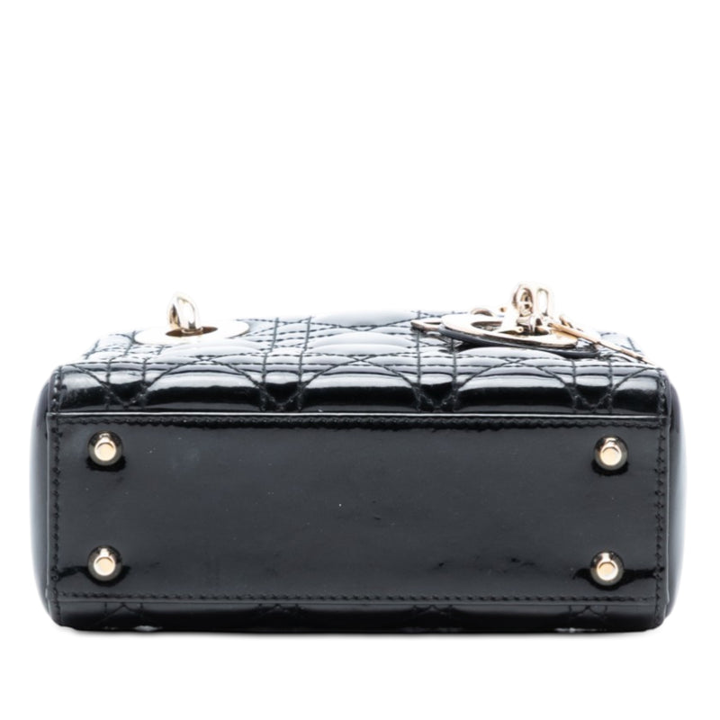 Mini Patent Cannage Lady Dior - Image 3
