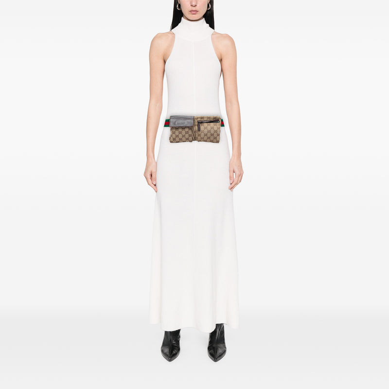 GG Canvas Web Double Pocket Belt Bag - Image 5