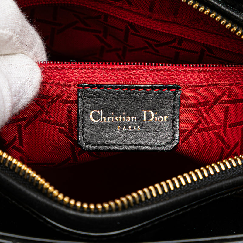 Medium Patent Cannage Lady Dior - Image 5