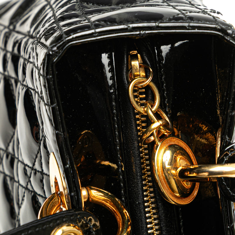 Medium Patent Cannage Lady Dior - Image 8