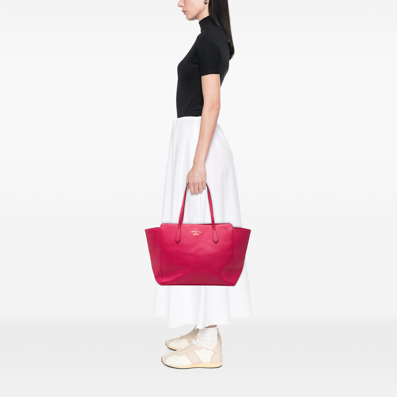 Medium Leather Swing Tote - Image 6