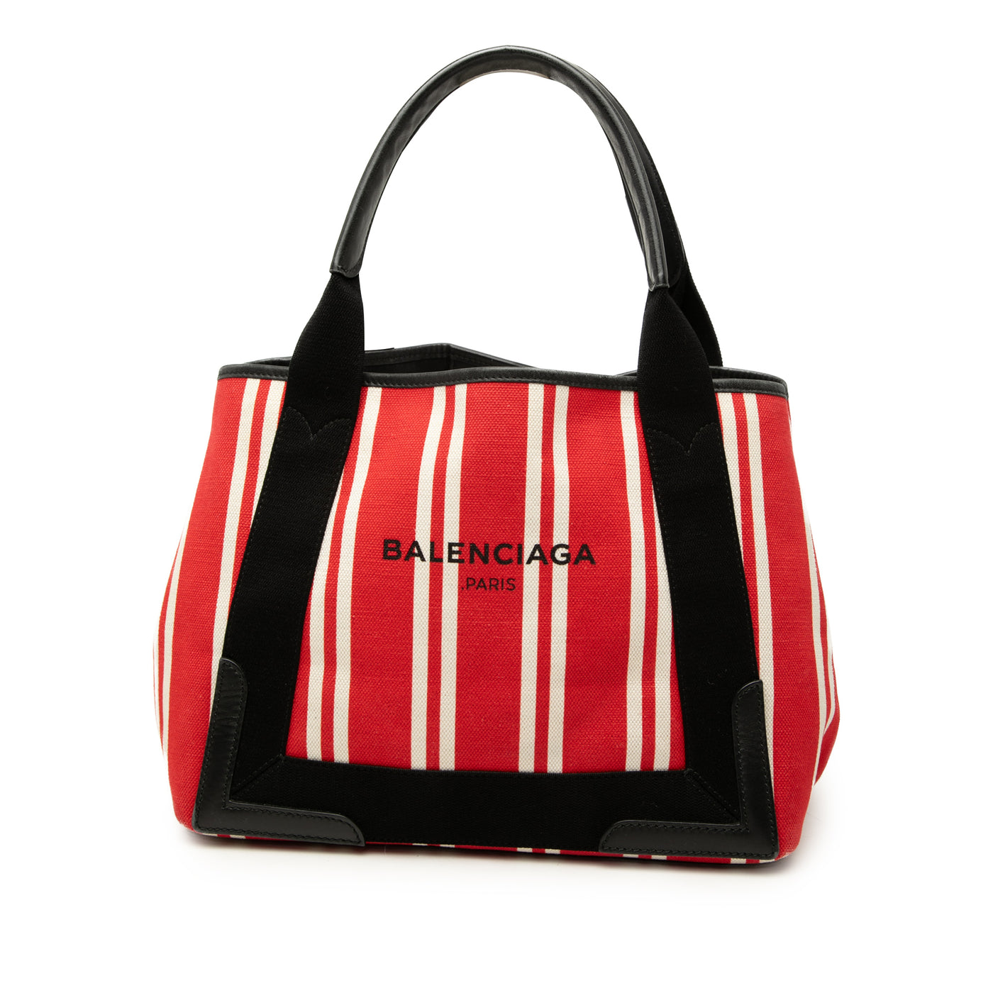 Canvas Striped Navy Cabas S - Image 1