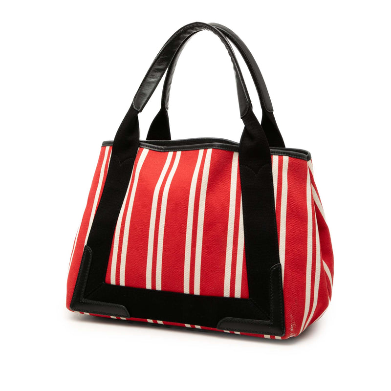 Canvas Striped Navy Cabas S - Image 2
