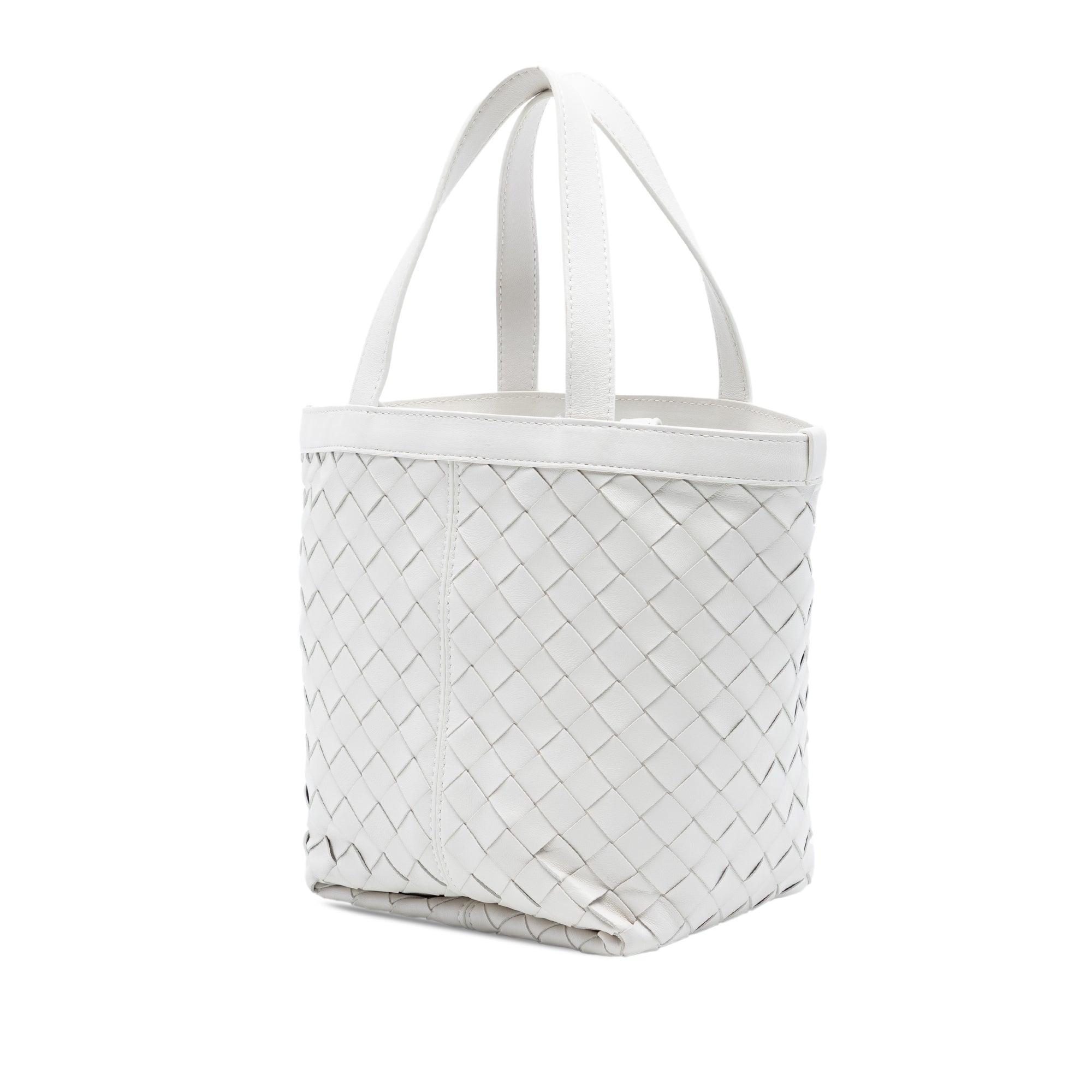Small Nappa Intrecciato Flip Flap Tote - Image 2
