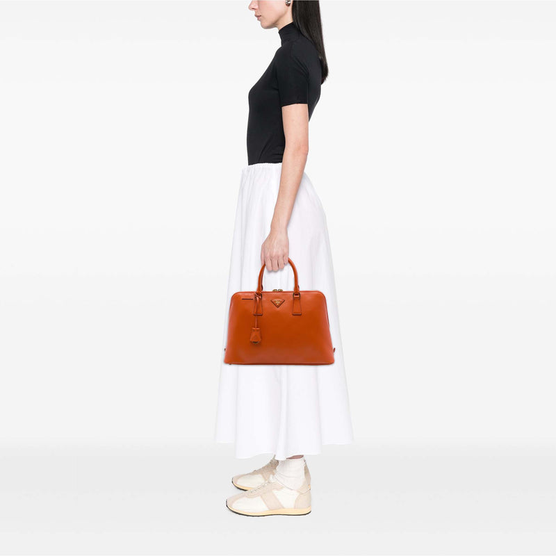 Large Saffiano Lux Promenade Satchel - Image 6
