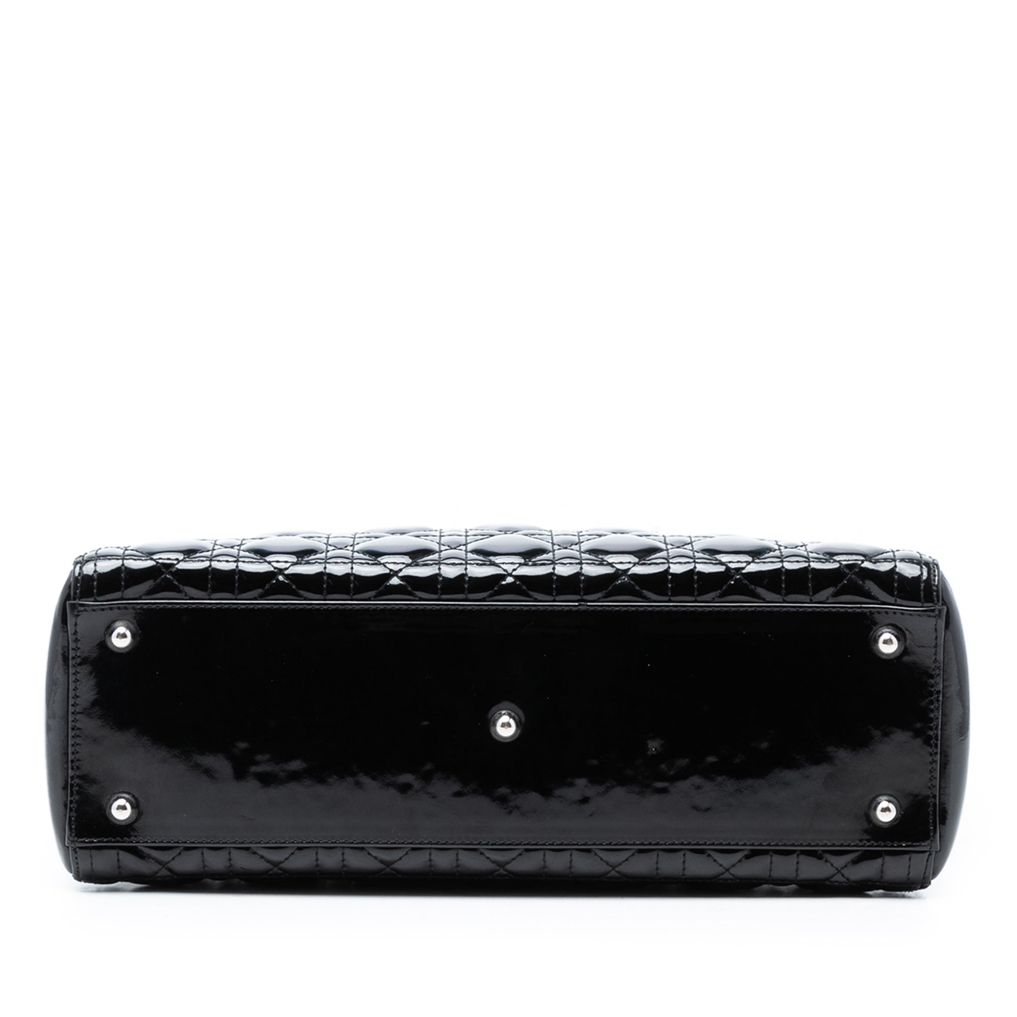 Large Patent Cannage Lady Dior - Image 3