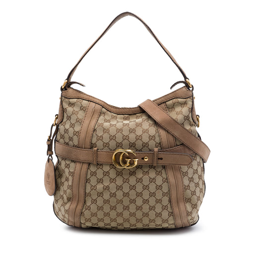 Medium GG Canvas Running Satchel - Image 1