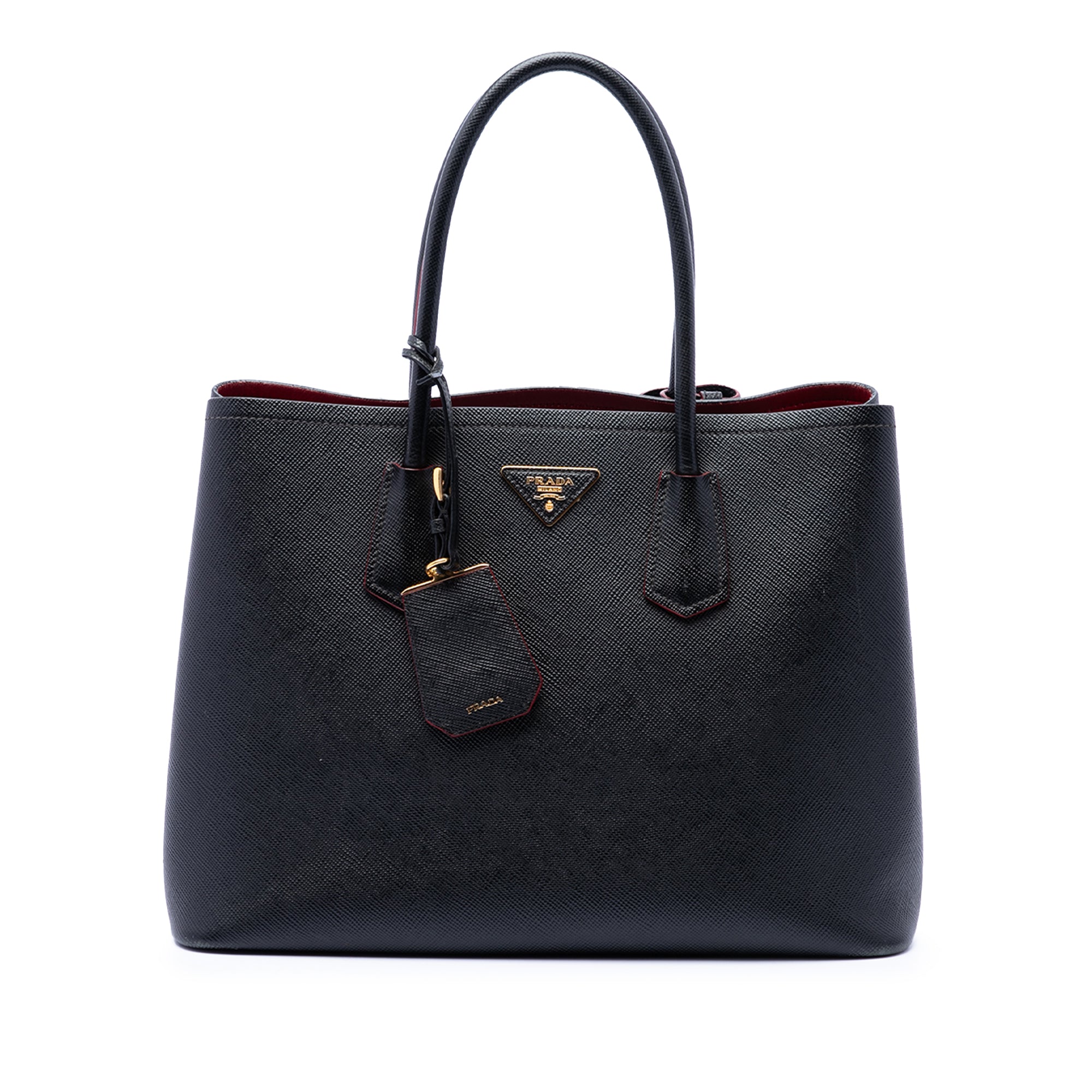 Medium Saffiano Cuir Double Satchel - Image 1