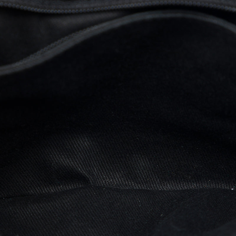 CC Bicolor Woven Lambskin and Patent Flap - Image 4