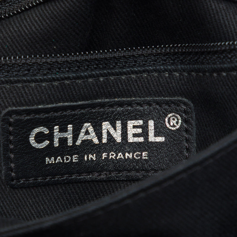 CC Bicolor Woven Lambskin and Patent Flap - Image 5