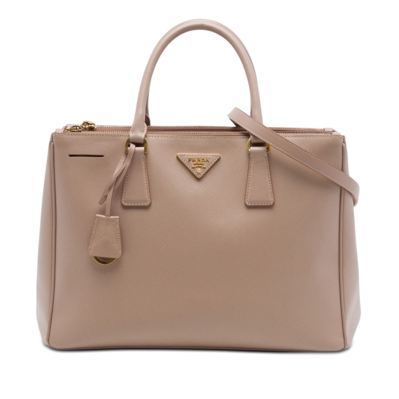 Medium Saffiano Lux Galleria Double Zip Tote - Image 1