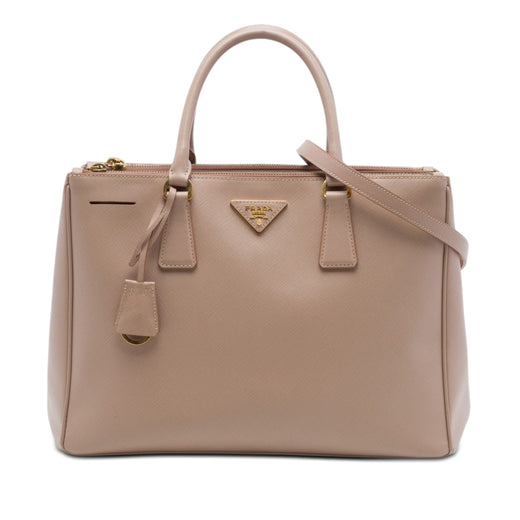Medium Saffiano Lux Galleria Double Zip Tote - Image 1