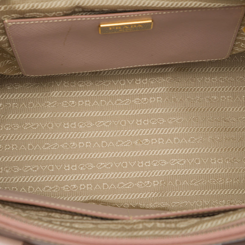Medium Saffiano Lux Galleria Double Zip Tote - Image 4