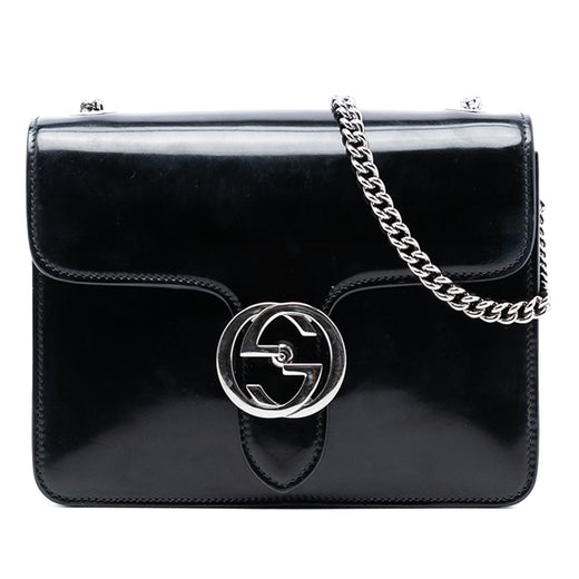 Small Polished Calfskin Interlocking G Dollar Crossbody - Image 1