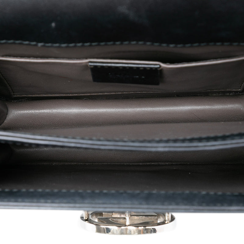 Small Polished Calfskin Interlocking G Dollar Crossbody - Image 4