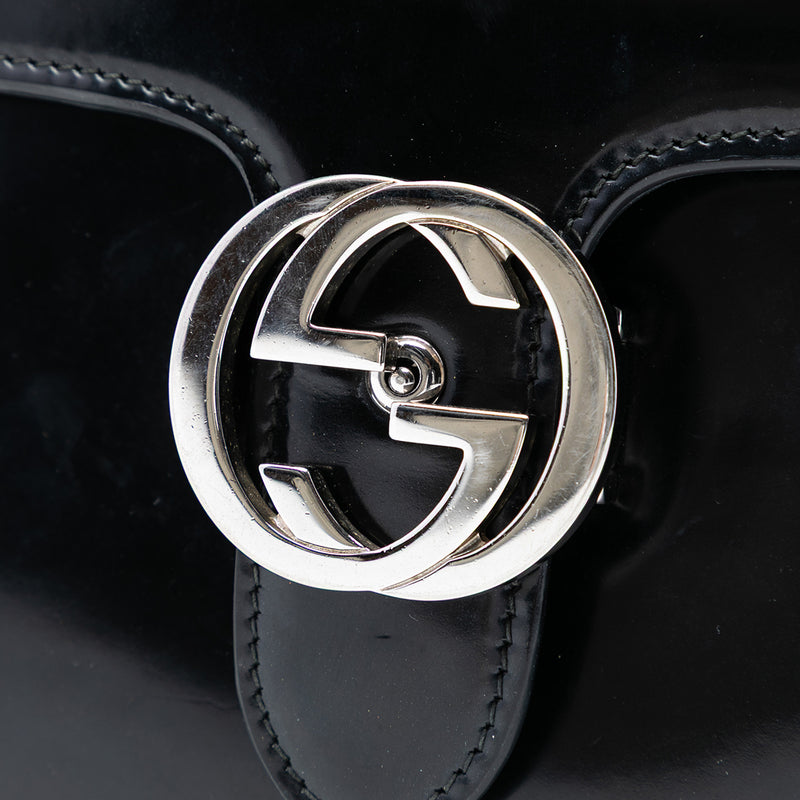Small Polished Calfskin Interlocking G Dollar Crossbody - Image 5