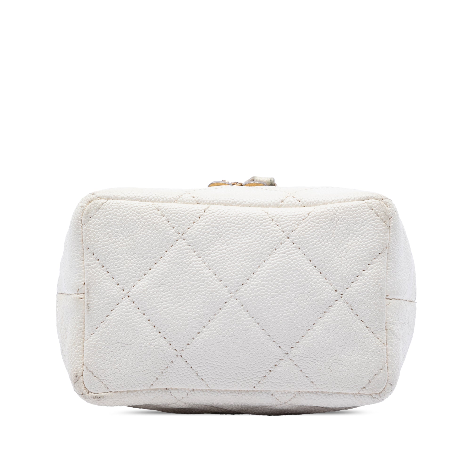 Mini Caviar Chain Zip Around Vanity Case - Image 3