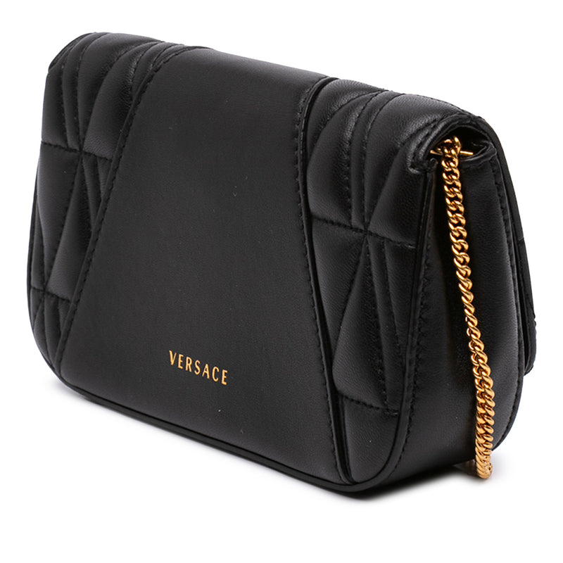Mini Quilted Leather Virtus V Crossbody - Image 2