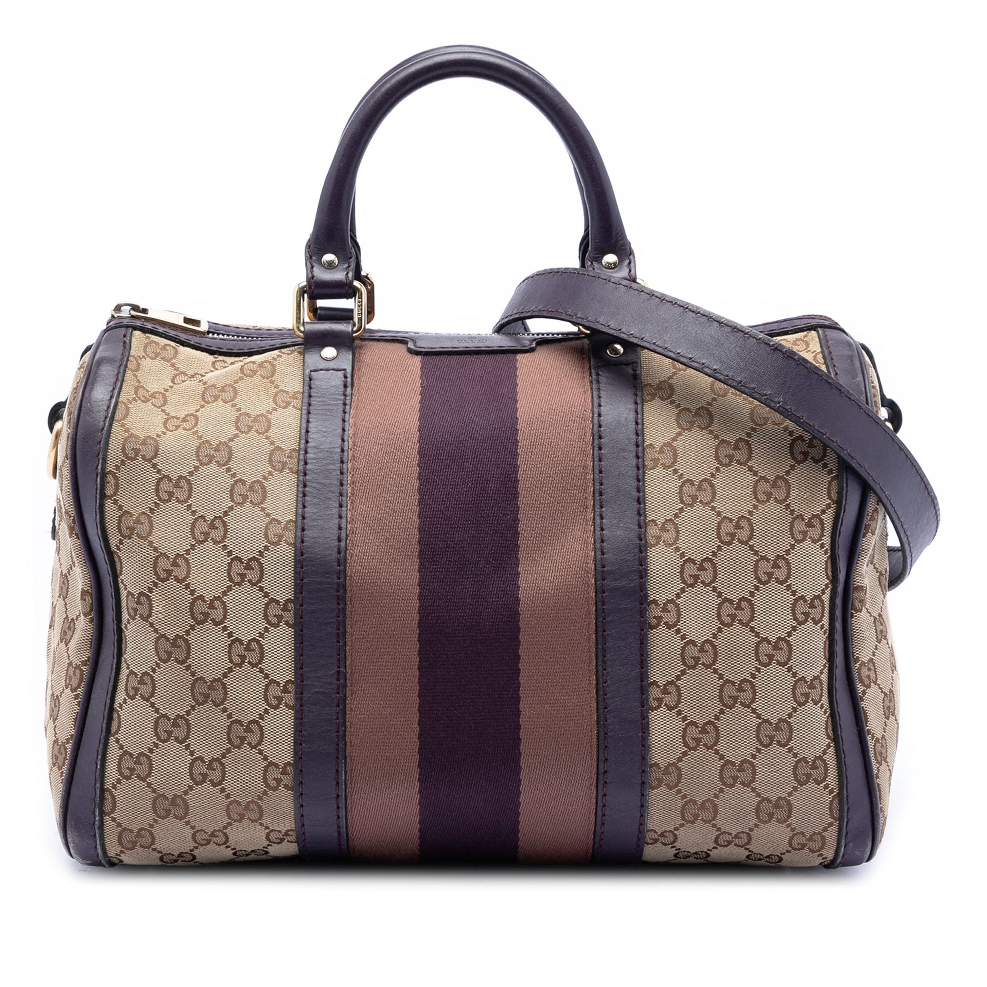 Medium GG Canvas Web Joy Boston Bag - Image 1