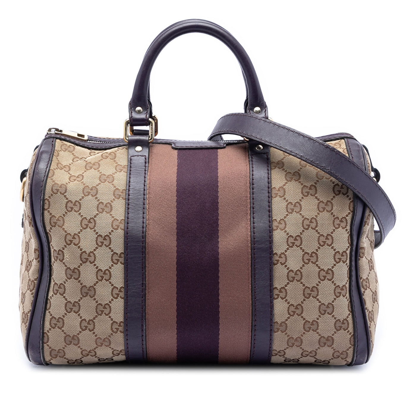 Medium GG Canvas Web Joy Boston Bag - Image 1