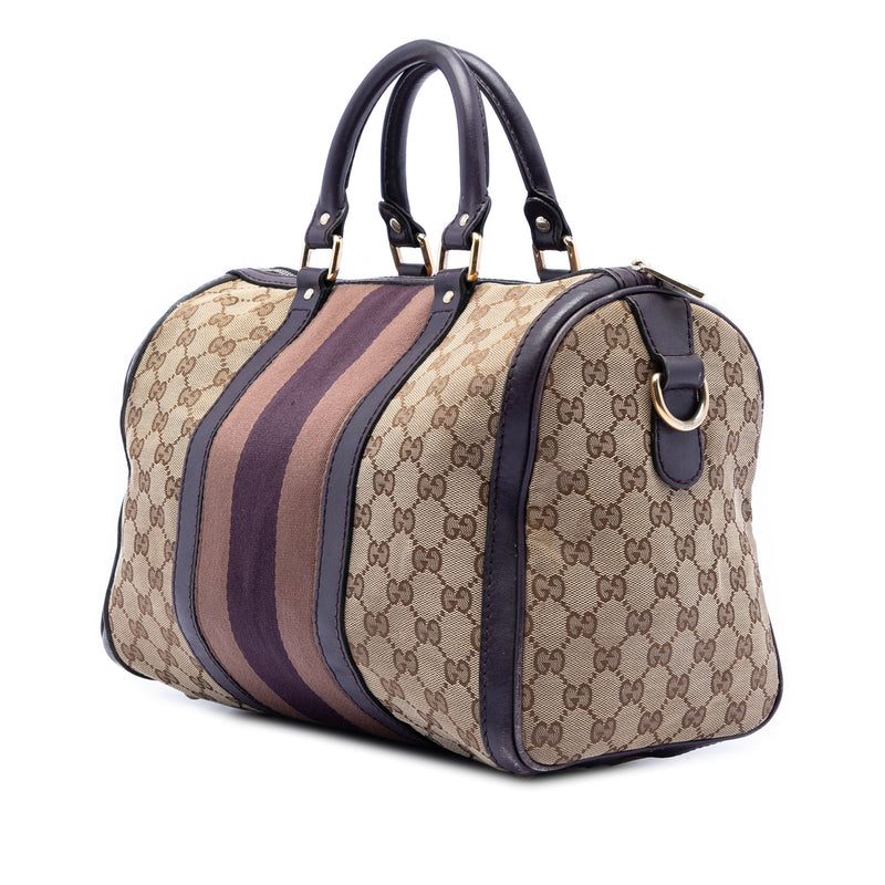 Medium GG Canvas Web Joy Boston Bag - Image 2