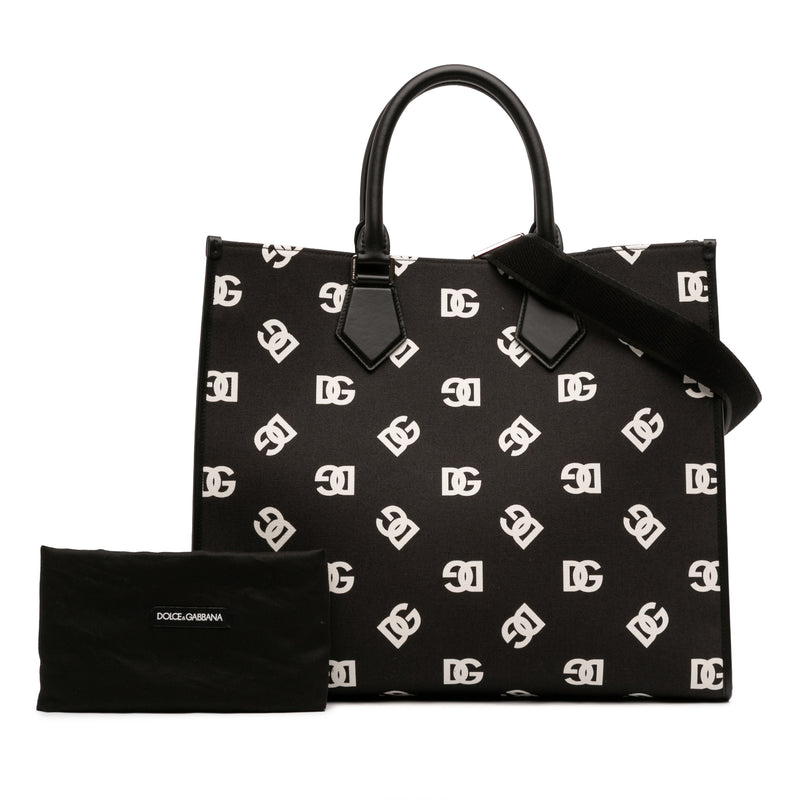 Large Logo Canvas Shopping Tote - Image 7