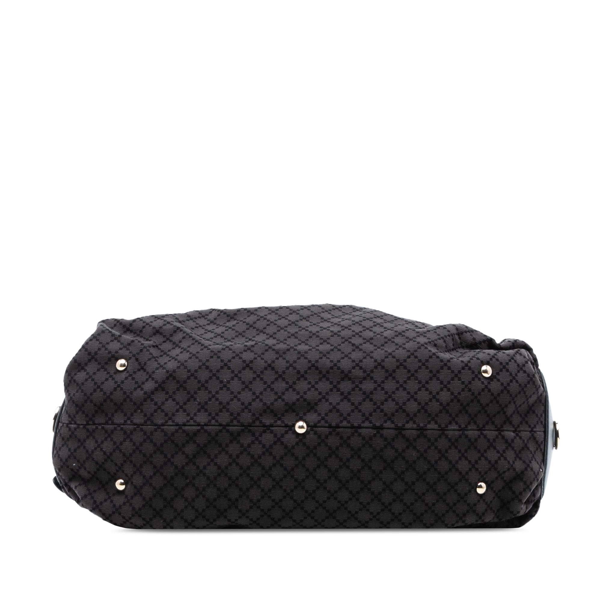 Diamante Canvas Bridle Satchel - Image 3