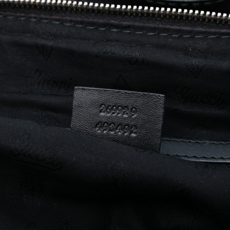 Diamante Canvas Bridle Satchel - Image 6