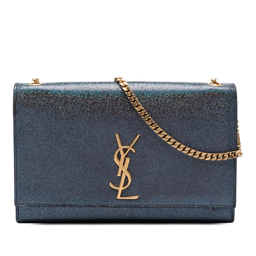 Medium Glitter Leather Monogram Kate Crossbody - Image 1