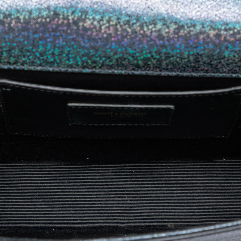 Medium Glitter Leather Monogram Kate Crossbody - Image 4