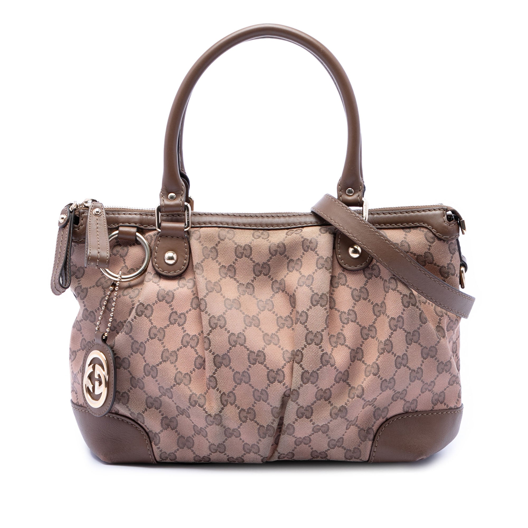 GG Canvas Sukey Satchel - Image 1