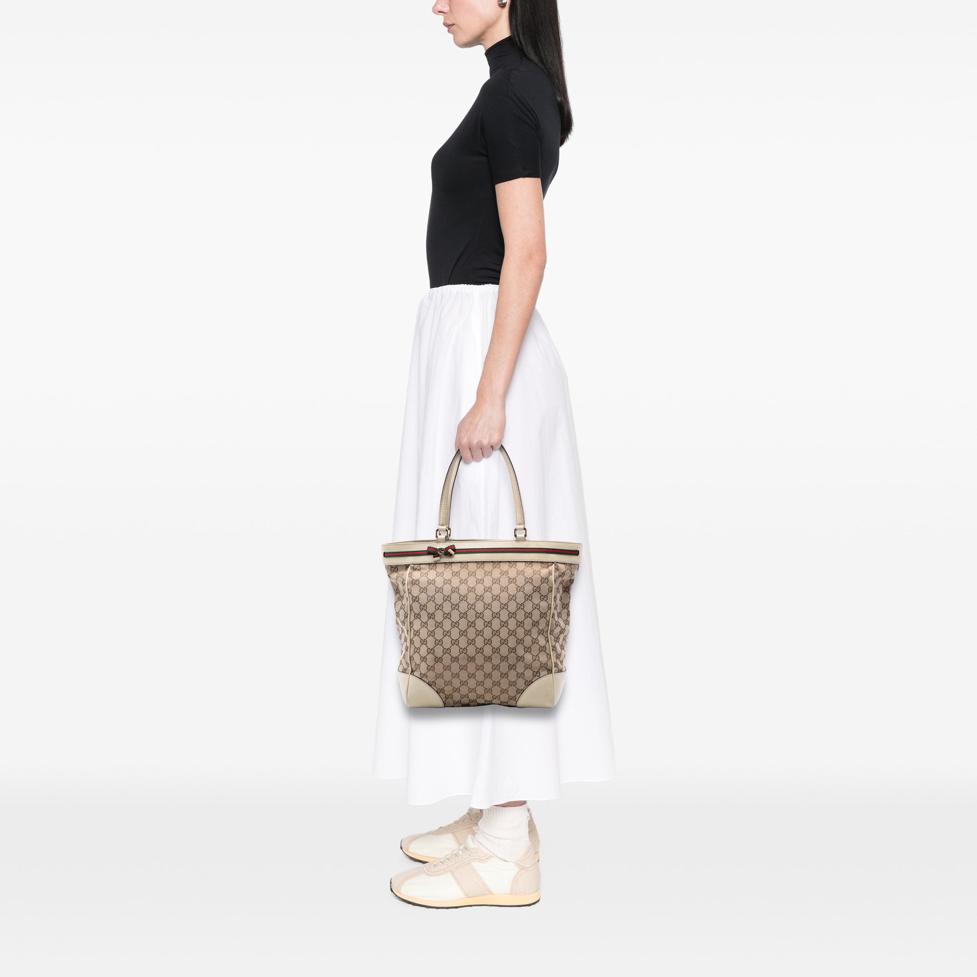 GG Canvas Web Mayfair Tote - Image 7