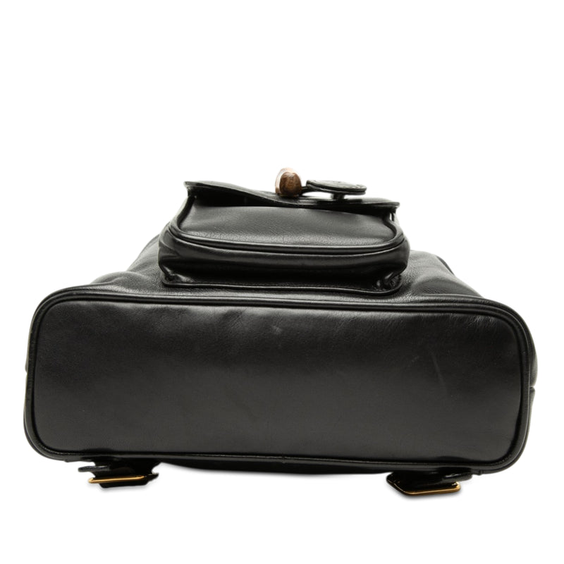 Calfskin Bamboo Drawstring Backpack - Image 3